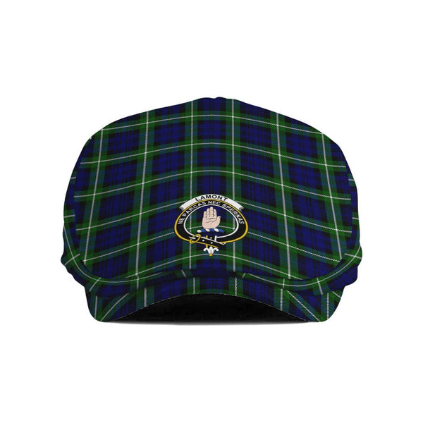 Scottish Lamont Clan Crest Tartan Flat Cap Tartan Plaid 1