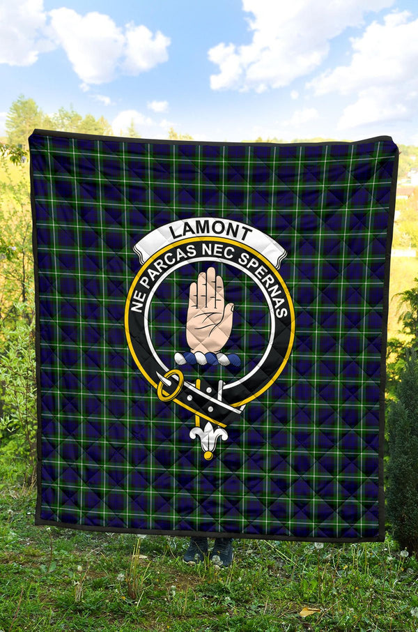 Scottish Lamont Modern Clan Crest Tartan Quilt Tartan Plaid 2