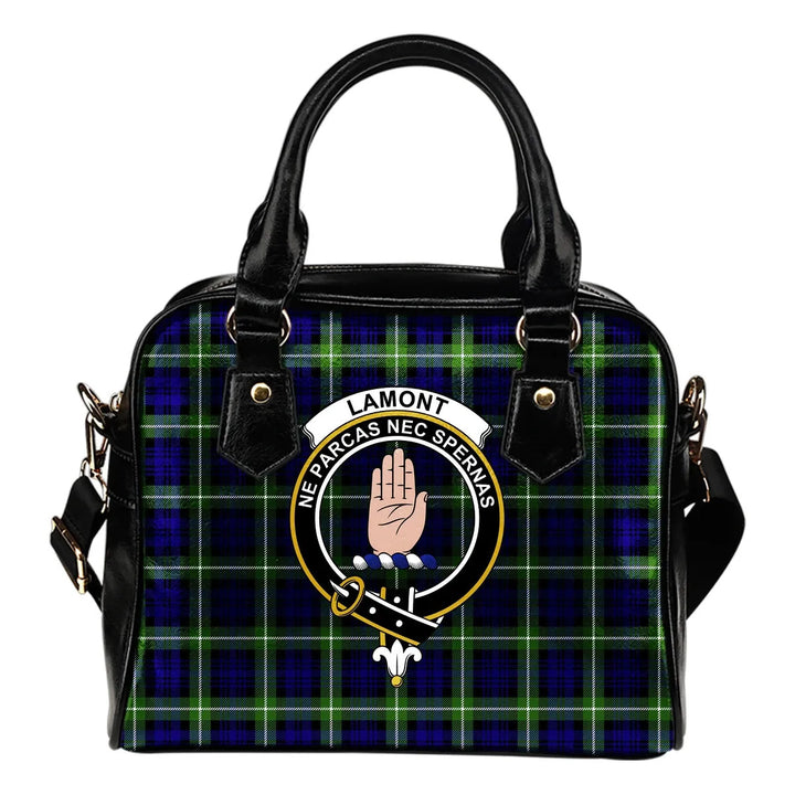 Scottish Lamont Modern Clan Crest Tartan Shoulder Handbag Tartan Plaid 1