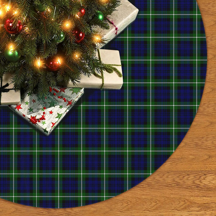 Scottish Lamont Modern Clan Tartan Christmas Tree Skirt No Tassels 2 Tartan Plaid