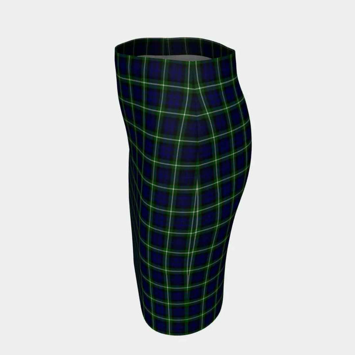 Scottish Lamont Modern Clan Tartan Fitted Skirt Tartan Plaid 2