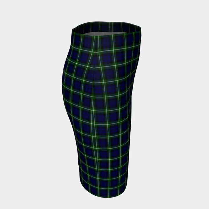 Scottish Lamont Modern Clan Tartan Fitted Skirt Tartan Plaid 3