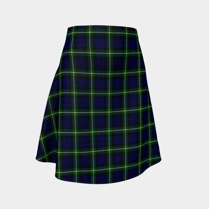 Scottish Lamont Modern Clan Tartan Flare Skirt Tartan Plaid 1