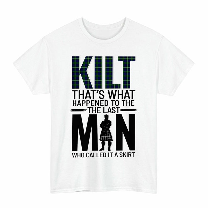 Scottish Lamont Modern Clan Tartan Funny Scotland Kilt T-Shirt Tartan Plaid White Color