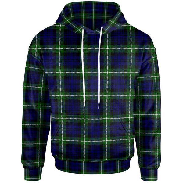 Scottish Lamont Modern Clan Tartan Hoodie Front Side Tartan Plaid