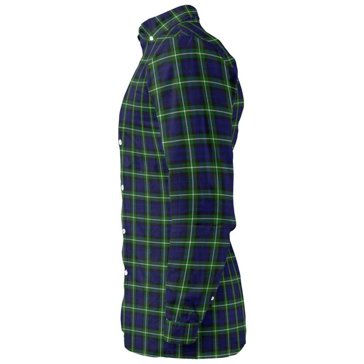 Scottish Lamont Modern Clan Tartan Long Sleeve Shirt Tartan Plaid