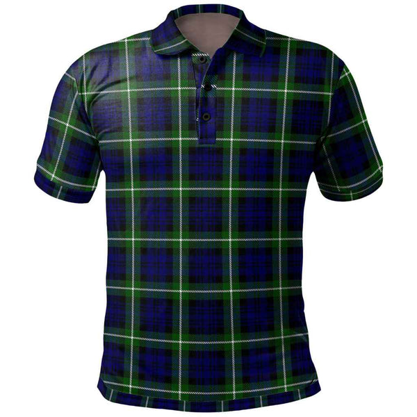 Scottish Lamont Modern Clan Tartan Polo Shirt Front Side Tartan Plaid