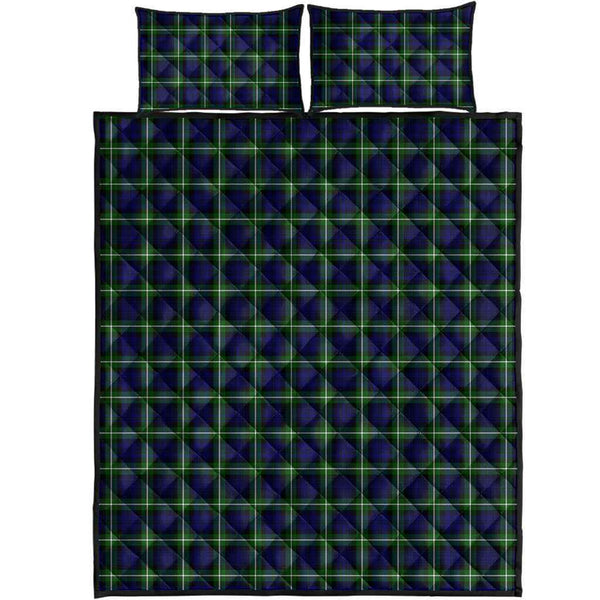 Scottish Lamont Modern Clan Tartan Quilt Bed Set Tartan Plaid 1