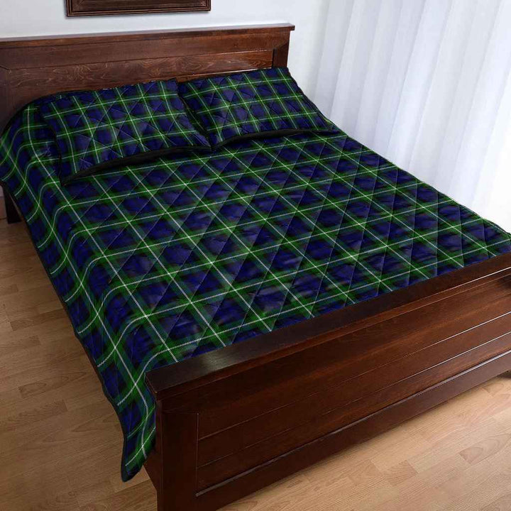 Scottish Lamont Modern Clan Tartan Quilt Bed Set Tartan Plaid 4