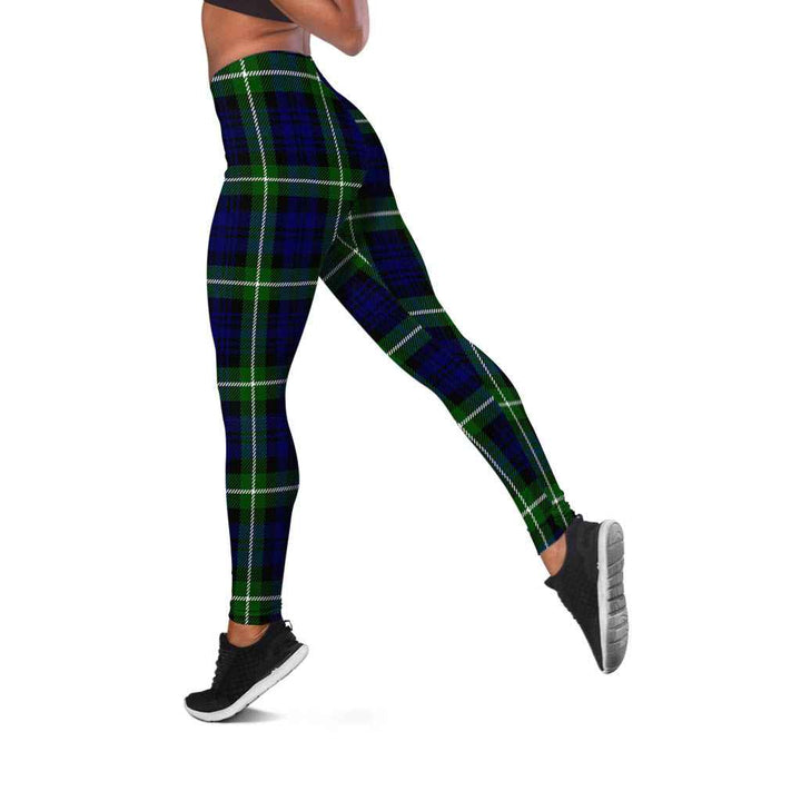 Scottish Lamont Modern Clan Tartan Women Leggings Tartan Plaid 2