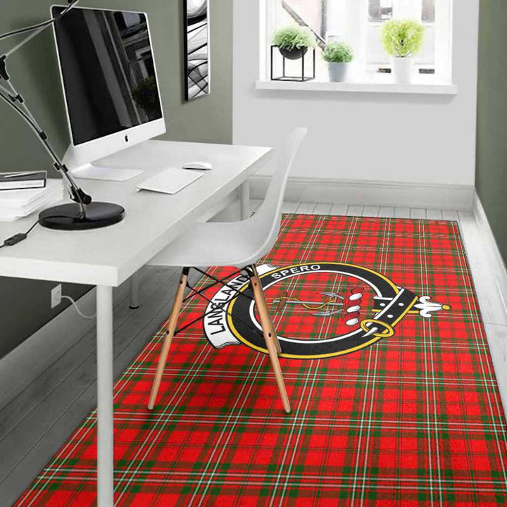 Scottish Langlands Clan Crest Tartan Area Rug Tartan Plaid 4