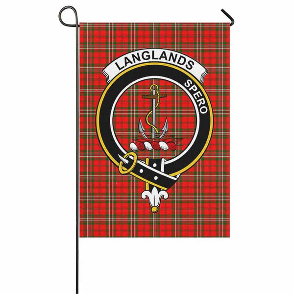 Scottish Langlands Clan Crest Tartan Garden Flag Tartan Plaid 1