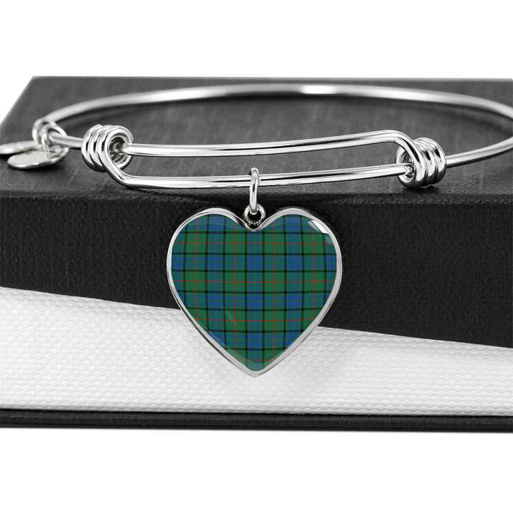 Scottish Lauder Clan Tartan Bangle Heart Tartan Plaid 5