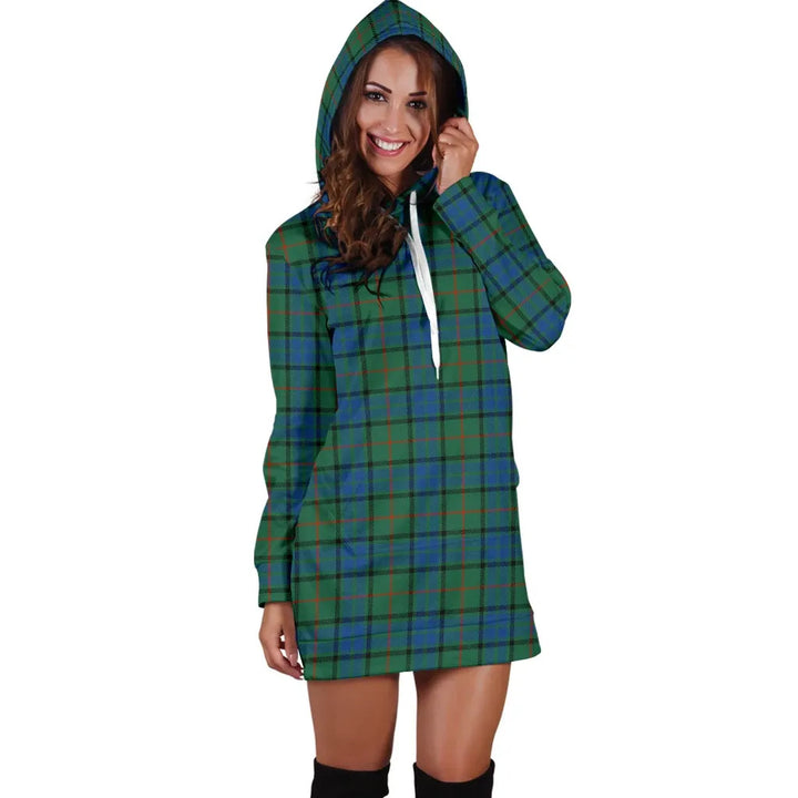 Scottish Lauder Clan Tartan Hoodie Dress