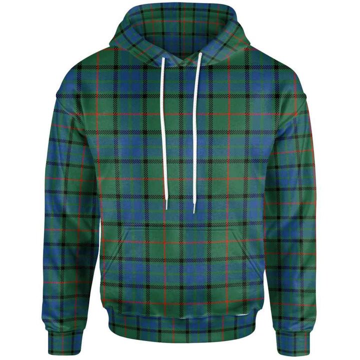 Scottish Lauder Clan Tartan Hoodie Front Side Tartan Plaid