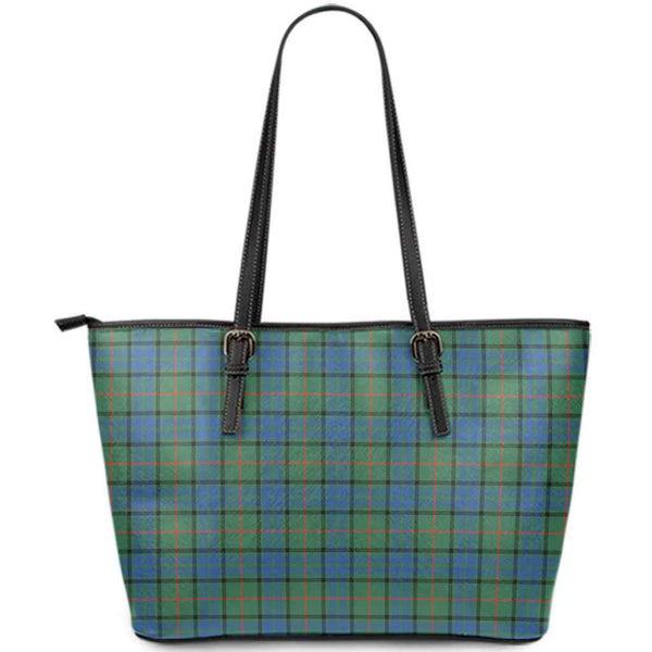 Scottish Lauder Clan Tartan Leather Tote Tartan Plaid