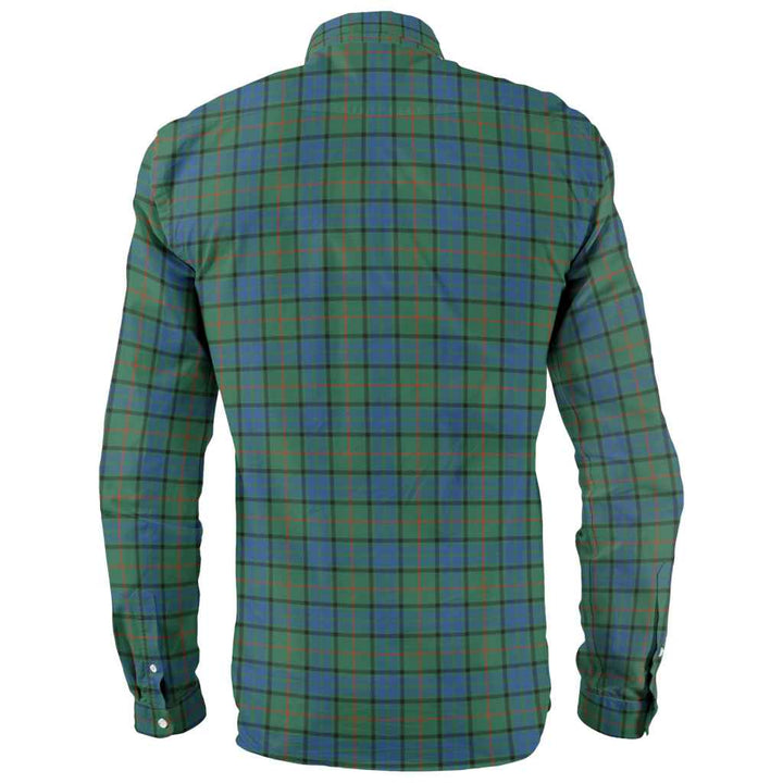 Scottish Lauder Clan Tartan Long Sleeve Shirt Back Side Tartan Plaid