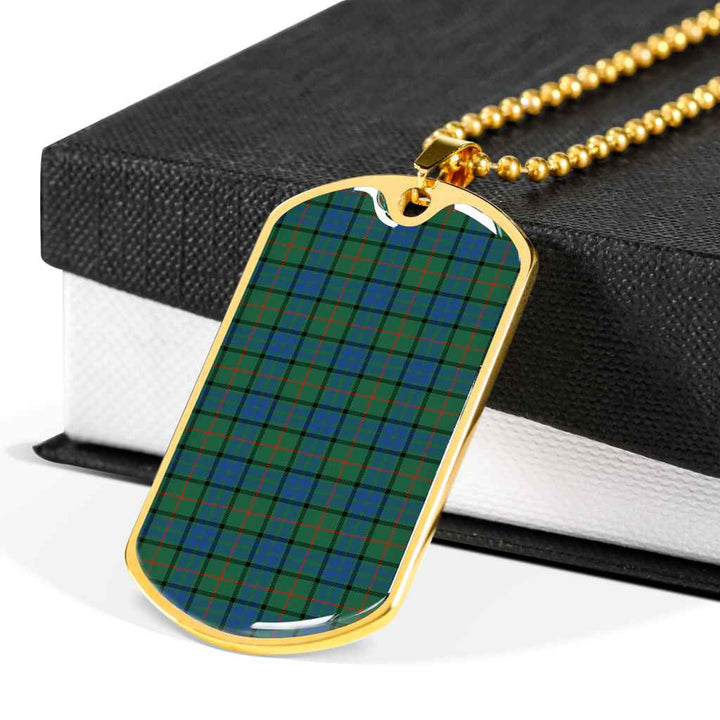 Scottish Lauder Clan Tartan Military Dog Tag Necklace Tartan Plaid 6