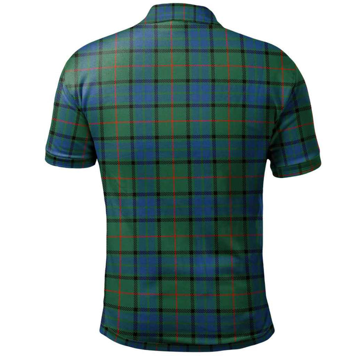 Scottish Lauder Clan Tartan Polo Shirt Back Side Tartan Plaid