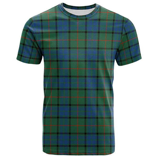 Scottish Lauder Clan Tartan T-Shirt Front Side Tartan Plaid