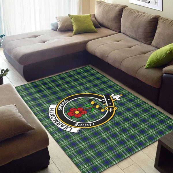 Scottish Learmonth Clan Crest Tartan Area Rug Tartan Plaid 2