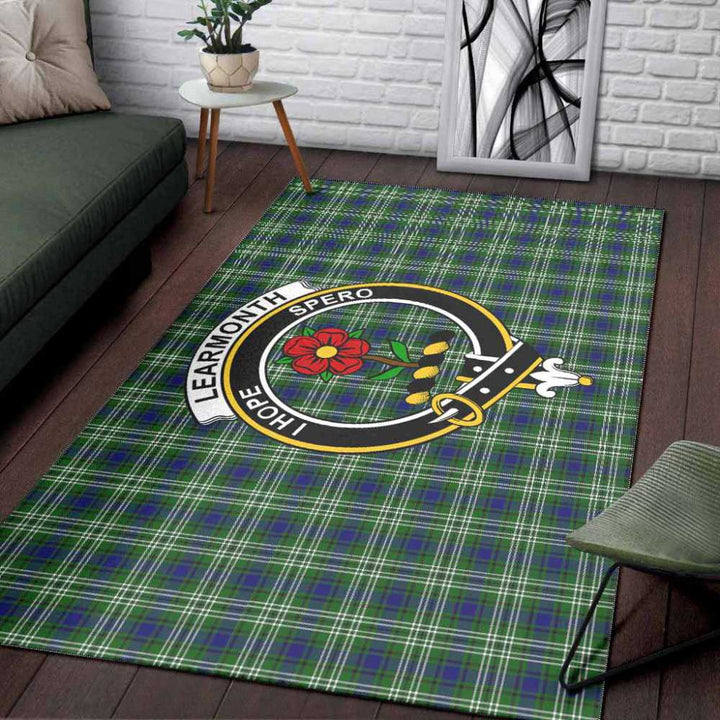 Scottish Learmonth Clan Crest Tartan Area Rug Tartan Plaid 3