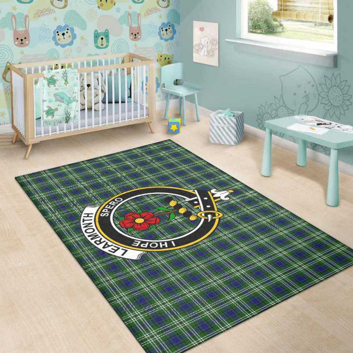 Scottish Learmonth Clan Crest Tartan Area Rug Tartan Plaid 5