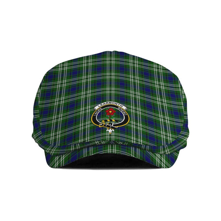 Scottish Learmonth Clan Crest Tartan Flat Cap Tartan Plaid 1