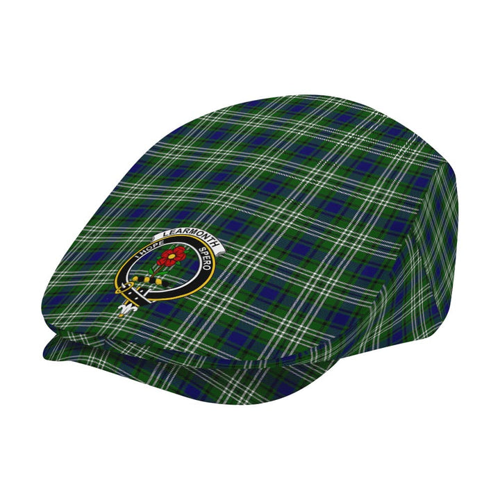 Scottish Learmonth Clan Crest Tartan Flat Cap Tartan Plaid 2