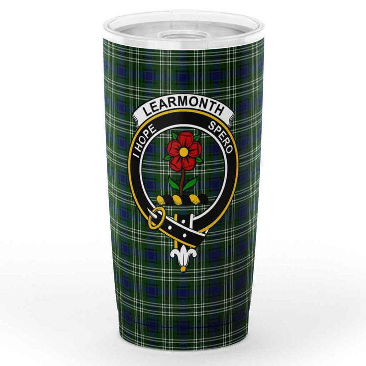 Scottish Learmonth Clan Crest Tartan Insulated Tumbler Tartan Plaid 1