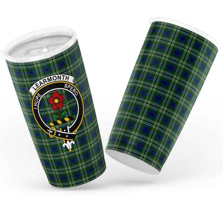 Scottish Learmonth Clan Crest Tartan Insulated Tumbler Tartan Plaid 3