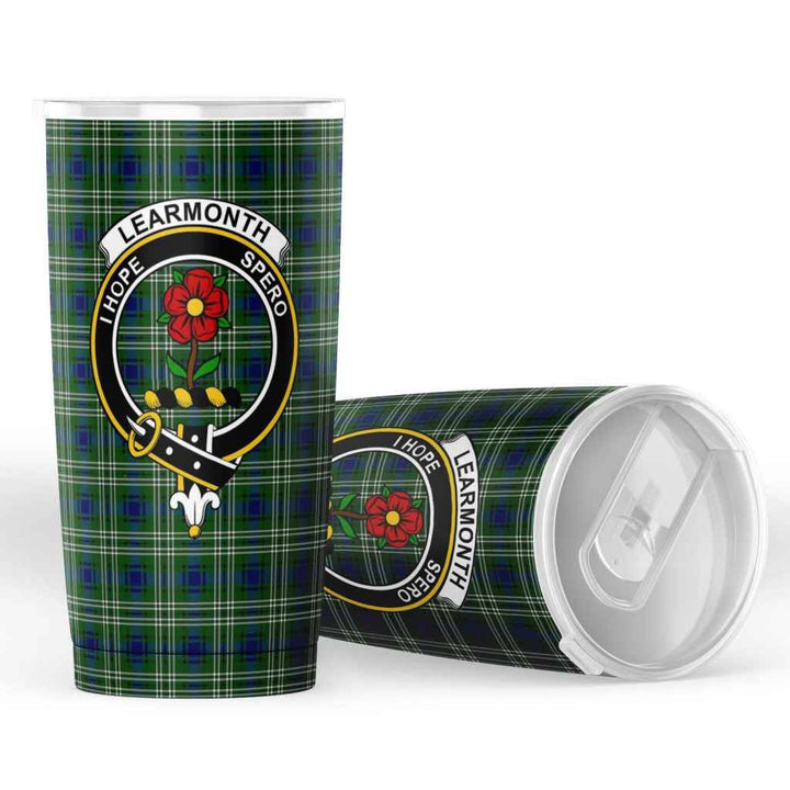 Scottish Learmonth Clan Crest Tartan Insulated Tumbler Tartan Plaid 4