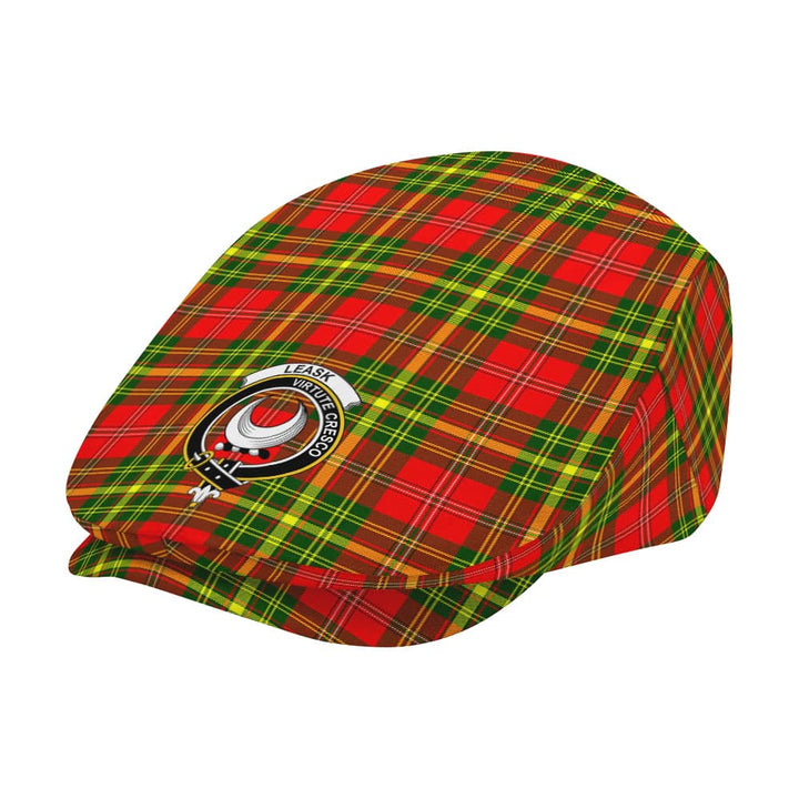 Scottish Leask Clan Crest Tartan Flat Cap Tartan Plaid 2