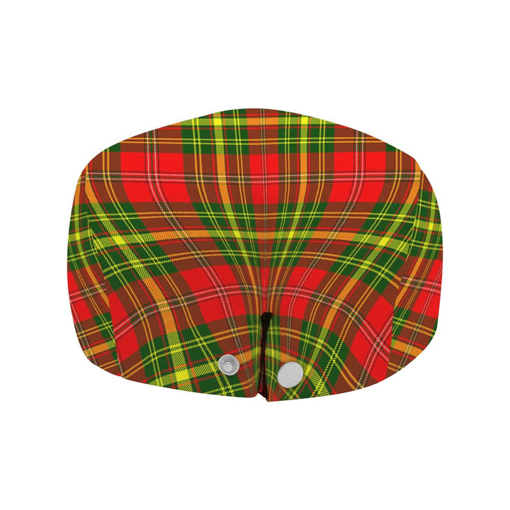 Scottish Leask Clan Crest Tartan Flat Cap Tartan Plaid 4