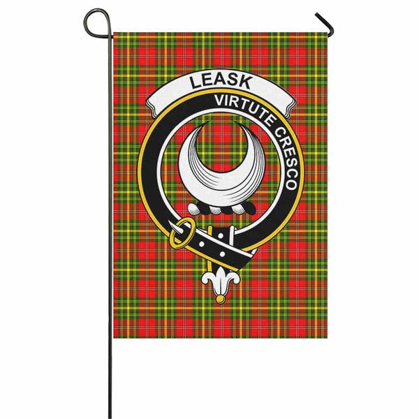 Scottish Leask Clan Crest Tartan Garden Flag Tartan Plaid 1