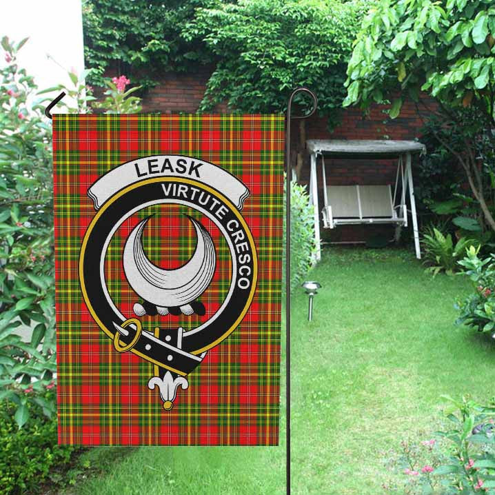 Scottish Leask Clan Crest Tartan Garden Flag Tartan Plaid 2
