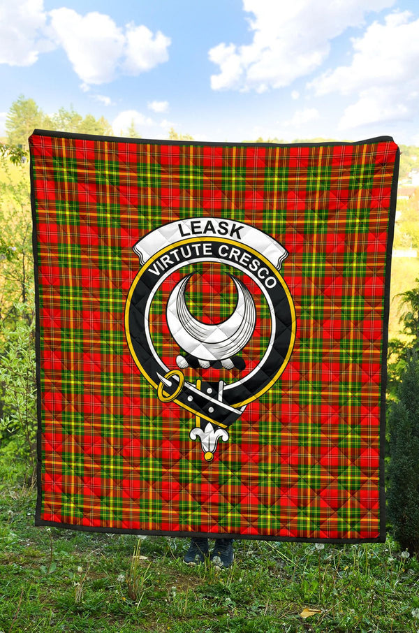 Scottish Leask Clan Crest Tartan Quilt Tartan Plaid 2