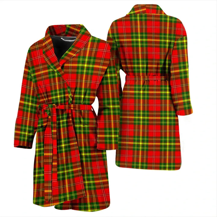 Scottish Leask Clan Tartan Bathrobe 3