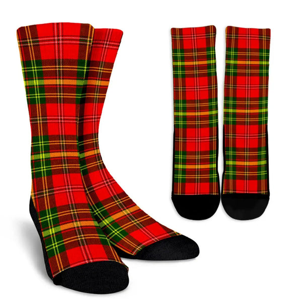 Scottish Leask Clan Tartan Crew Socks
