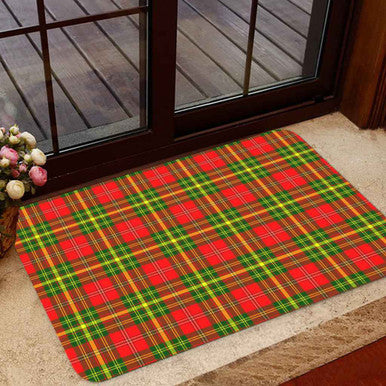 Scottish Leask Clan Tartan Door Mat Tartan Plaid 1