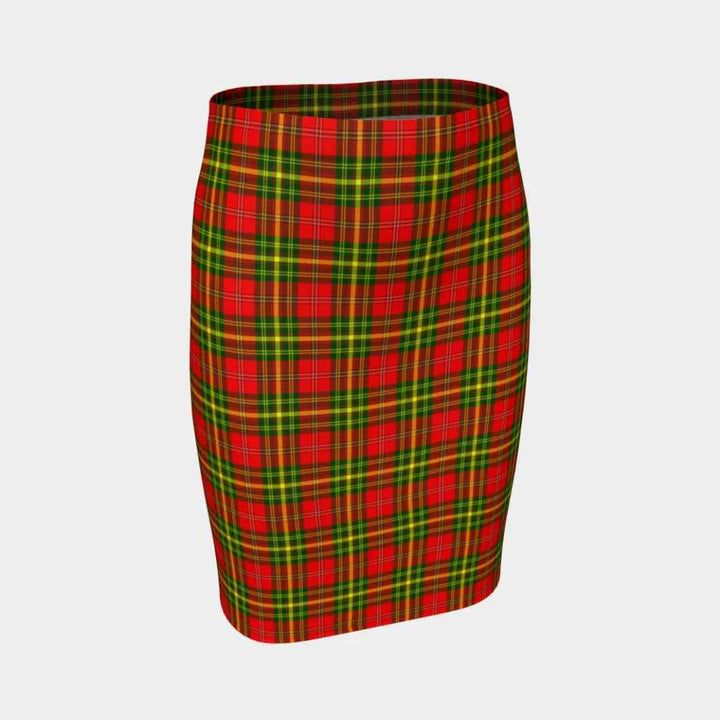 Scottish Leask Clan Tartan Fitted Skirt Tartan Plaid 1
