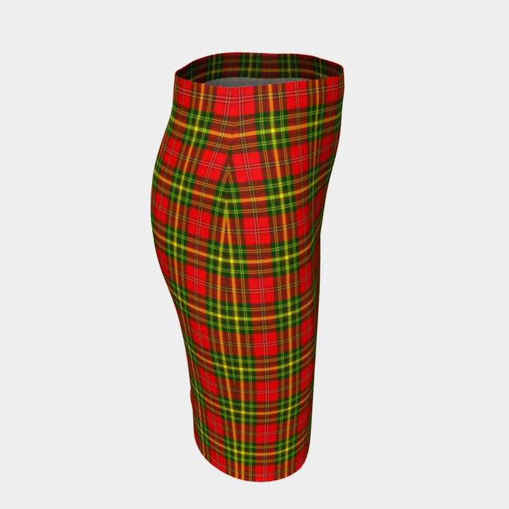 Scottish Leask Clan Tartan Fitted Skirt Tartan Plaid 3