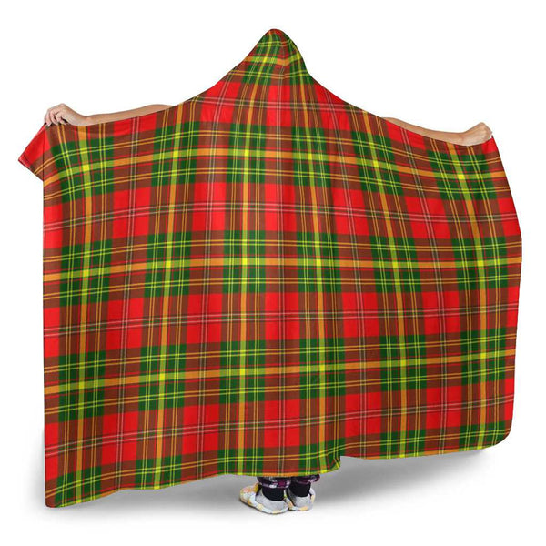 Scottish Leask Clan Tartan Hooded Blanket Tartan Plaid 2