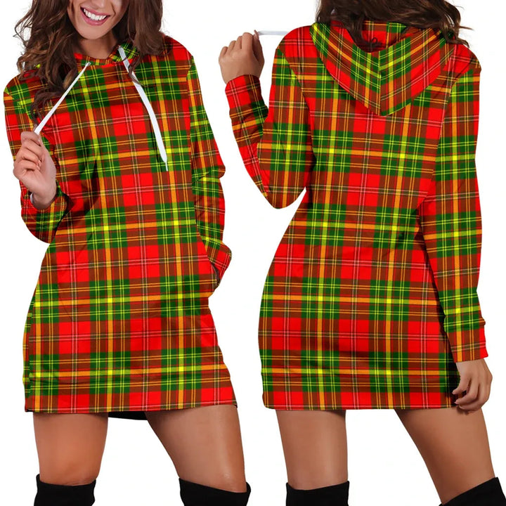 Scottish Leask Clan Tartan Hoodie Dress