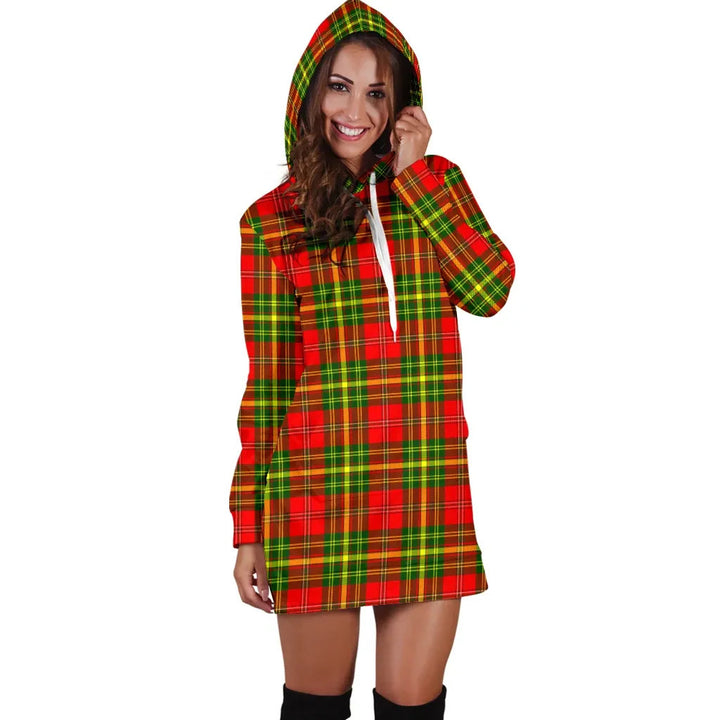 Scottish Leask Clan Tartan Hoodie Dress