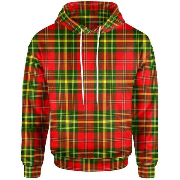 Scottish Leask Clan Tartan Hoodie Front Side Tartan Plaid