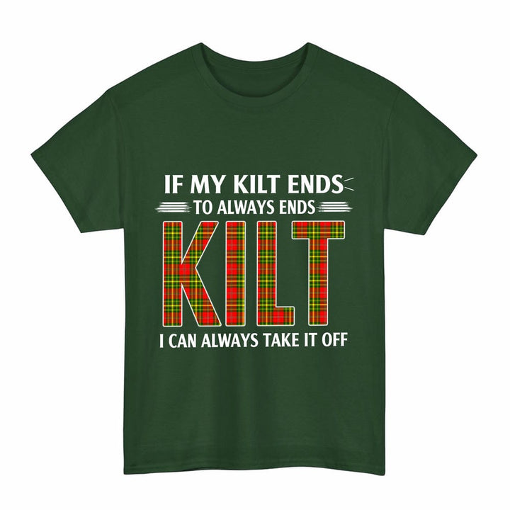 Scottish Leask Clan Tartan Kilt Pride T-Shirt Tartan Plaid Forest Green Color