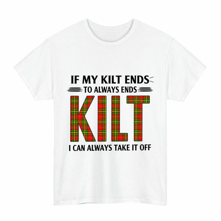 Scottish Leask Clan Tartan Kilt Pride T-Shirt Tartan Plaid White Color