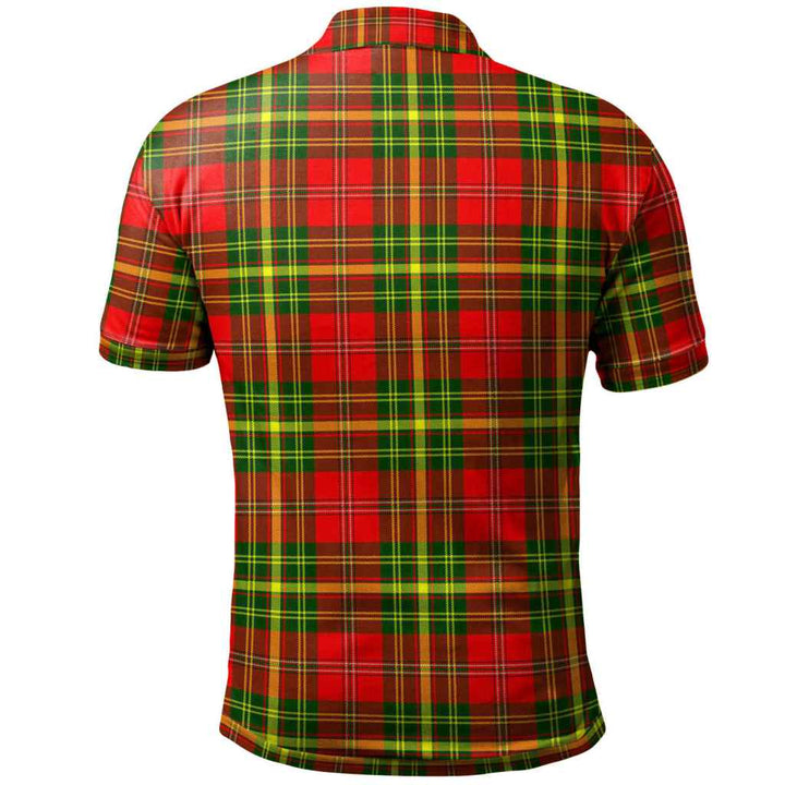 Scottish Leask Clan Tartan Polo Shirt Back Side Tartan Plaid