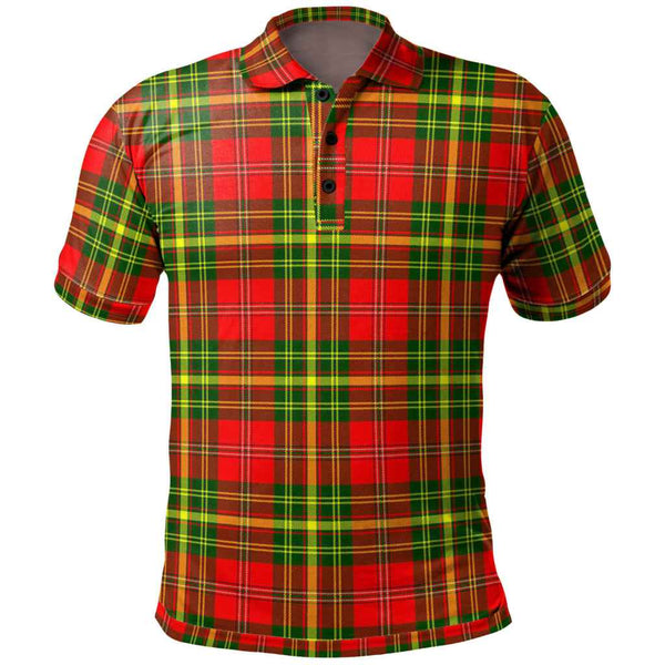 Scottish Leask Clan Tartan Polo Shirt Front Side Tartan Plaid